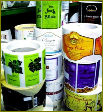 image rouleaux etiquettes adhesives