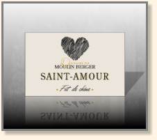 De l'or à chaud qui ajoute douceur et charme à cette étiquette...